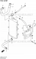 RADIATOR HOSE (AN650ZL5 E02) for Suzuki BURGMAN 650 2015