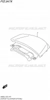 REAR CENTRAL FAIRING (OPTIONAL) (AN650ZL5 E02) for Suzuki BURGMAN 650 2015