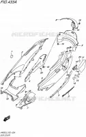 REAR FAIRING for Suzuki BURGMAN 650 2015