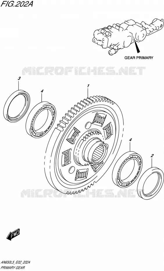 PRIMARY CLUTCH Suzuki SCOOTER 650 BURGMAN 2015  AN650Z L5 (E19)