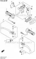 HANDGRIPS   LEVERS  (AN650ZL6 E02) for Suzuki BURGMAN 650 2016