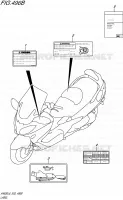 LABEL (AN650ZL6 E02) for Suzuki BURGMAN 650 2016