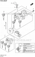 LOCK SET for Suzuki BURGMAN 650 2016