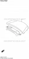 OPTIONS (COVER SET PILLION RIDER) (AN650ZL6 E19) for Suzuki BURGMAN 650 2016