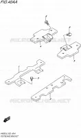 REAR FOOTRESTS for Suzuki BURGMAN 650 2016