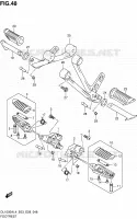 FOOTREST for Suzuki V-STROM 1000 2014