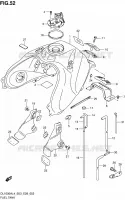 FUEL TANK (DL1000AL4 E03) for Suzuki V-STROM 1000 2014
