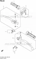 HANDGRIPS   LEVERS  for Suzuki V-STROM 1000 2014