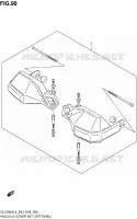 KNUCKLE COVERS (OPTIONAL) for Suzuki V-STROM 1000 2014