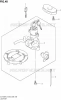 LOCK SET (DL1000AL4 E03) for Suzuki V-STROM 1000 2014