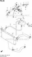 RADIATOR HOSE for Suzuki V-STROM 1000 2014
