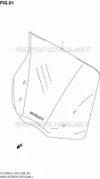 WINDSCREEN (OPTIONAL) for Suzuki V-STROM 1000 2014