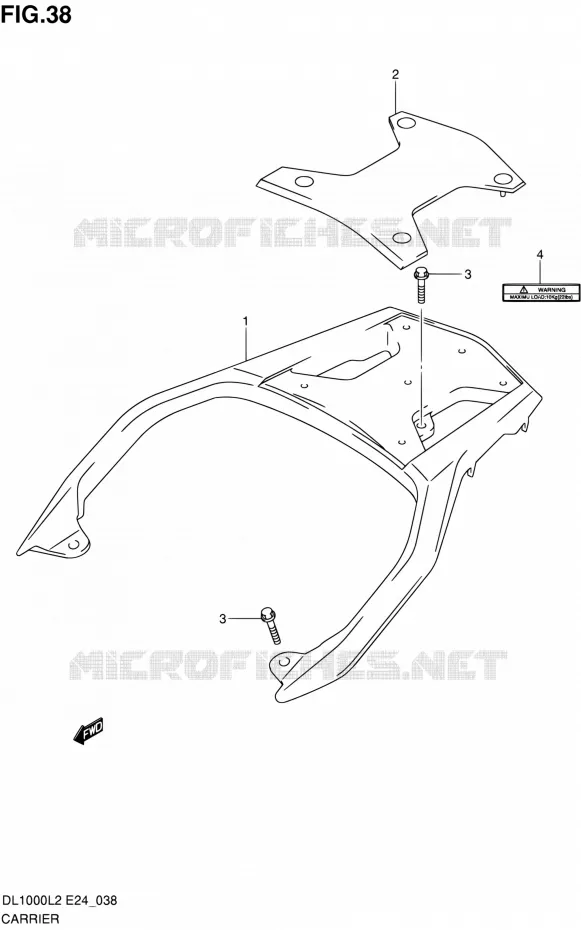 CARRIER Suzuki MOTO 1000 V-STROM 2012  DL1000 L2 (E24)