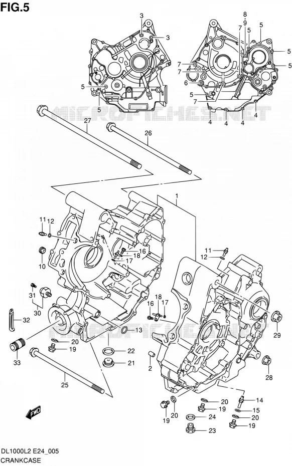 CASING Suzuki MOTO 1000 V-STROM 2012  DL1000 L2 (E24)