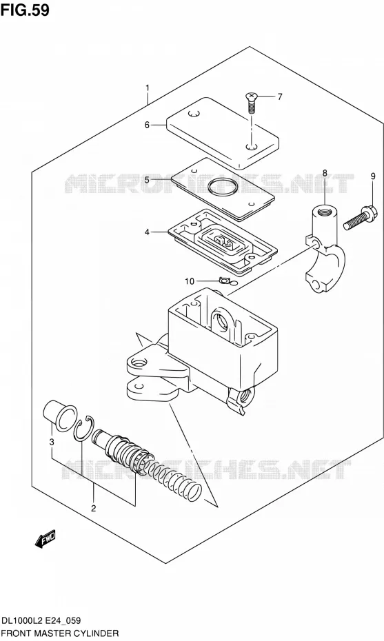 FRONT MASTER CYLINDER Suzuki MOTO 1000 V-STROM 2012  DL1000 L2 (E24)
