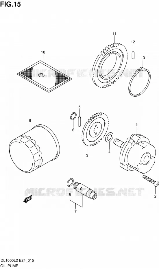 OIL PUMP Suzuki MOTO 1000 V-STROM 2012  DL1000 L2 (E24)