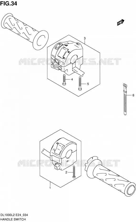 SWITCHES Suzuki MOTO 1000 V-STROM 2012  DL1000 L2 (E24)