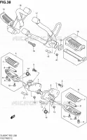 FOOTREST for Suzuki V-STROM 650 2010