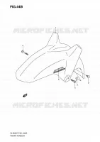 FRONT FENDER (MODEL K9/L0) for Suzuki V-STROM 650 2010
