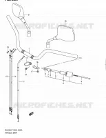 HANDLEBAR (MODEL K9 E02,E19,E24) for Suzuki V-STROM 650 2010