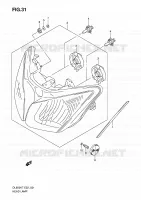 HEADLIGHT (E24) for Suzuki V-STROM 650 2010