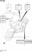 LABEL (MODEL L0) for Suzuki V-STROM 650 2010