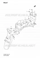 REAR FENDER for Suzuki V-STROM 650 2010
