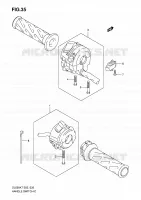 SWITCHES (MODEL K7/K8/K9 E02/E19/E24) for Suzuki V-STROM 650 2010