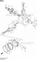 CRANKSHAFT for Suzuki V-STROM 650 2014