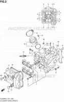 CYLINDER HEAD (AVT) for Suzuki V-STROM 650 2014