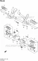 FOOTREST for Suzuki V-STROM 650 2014