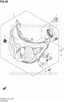 HEADLIGHT for Suzuki V-STROM 650 2014