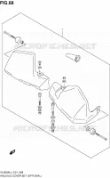 KNUCKLE COVERS (OPTIONAL) for Suzuki V-STROM 650 2014