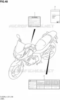 LABEL for Suzuki V-STROM 650 2014