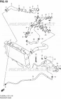 RADIATOR HOSE for Suzuki V-STROM 650 2014