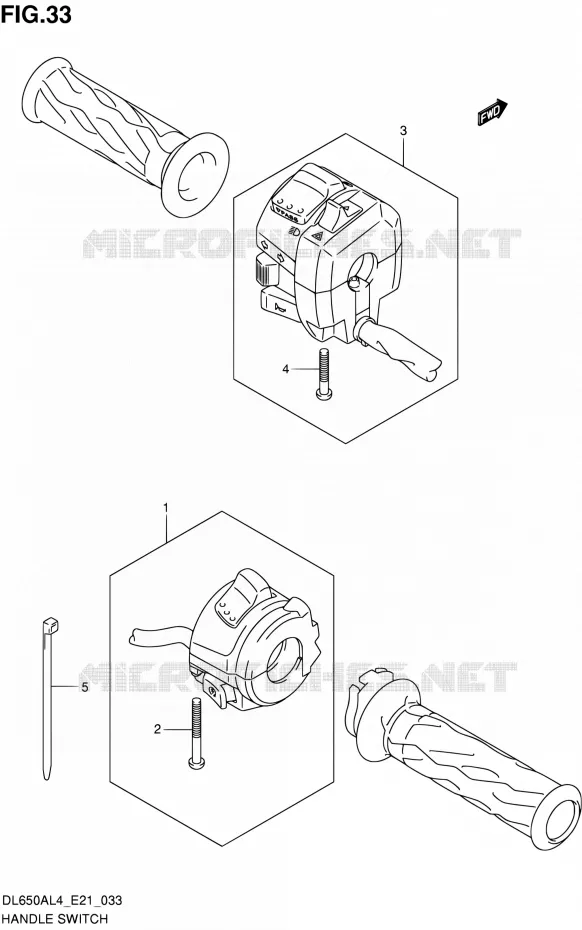 SWITCHES Suzuki MOTO 650 V-STROM 2014  DL650A L4 (E21)