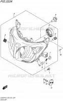 HEADLIGHT for Suzuki V-STROM 650 2015