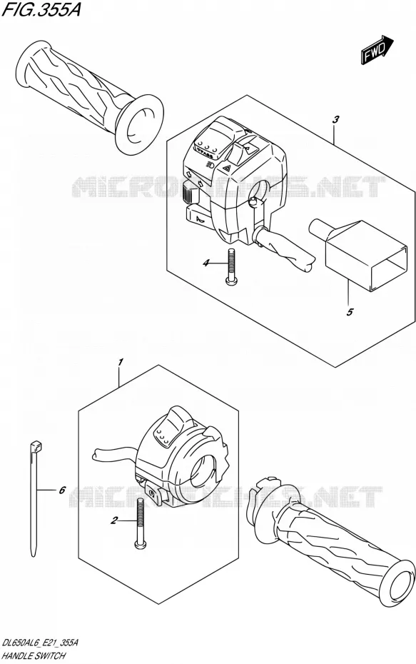 SWITCHES Suzuki MOTO 650 V-STROM 2016  DL650XA L6 (E21)