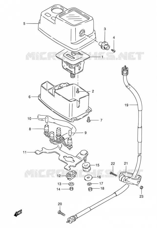 SPEEDOMETER (MODEL K1 E24/MODEL K2 P09) Suzuki MOTO 200 DR 2003  DR200SE K3 (E06,E24)