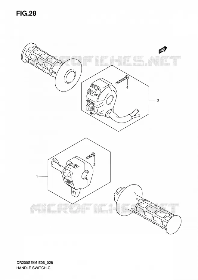 SWITCHES Suzuki MOTO 200 DR 2010  DR200SE L0 (E06,E24)