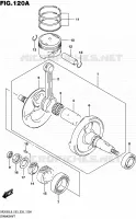 CRANKSHAFT for Suzuki DR 200 2016
