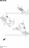 FOOTREST for Suzuki DR 200 2016
