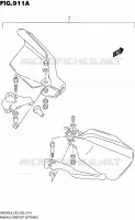 KNUCKLE COVERS (OPTIONAL) for Suzuki DR 200 2016