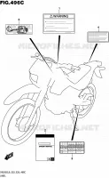 LABEL (DR200SL6 E33) for Suzuki DR 200 2016