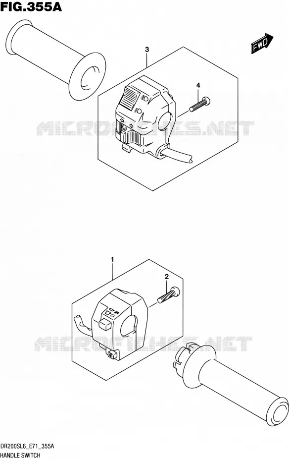 SWITCHES Suzuki MOTO 200 DR 2016  DR200S L6 (E71)