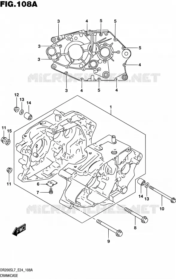 CASING Suzuki MOTO 200 DR 2017  DR200S L7 (E24)