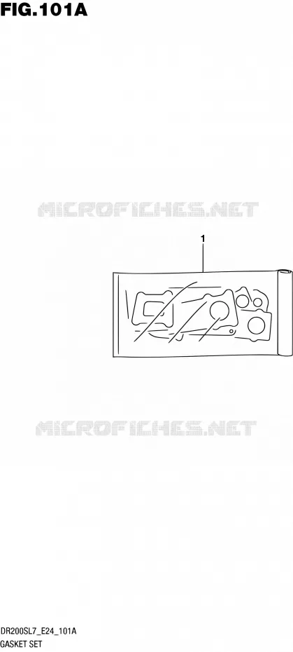 GASKET SET Suzuki MOTO 200 DR 2017  DR200S L7 (E24)