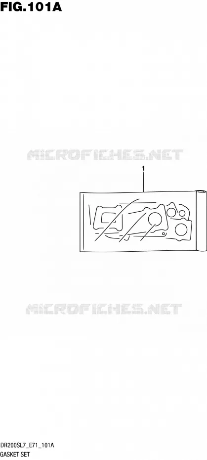 GASKET SET Suzuki MOTO 200 DR 2017  DR200S L7 (E71)