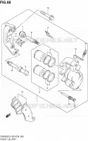 FRONT CALIPER for Suzuki DR 650 2012