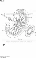 FRONT WHEEL for Suzuki DR 650 2012